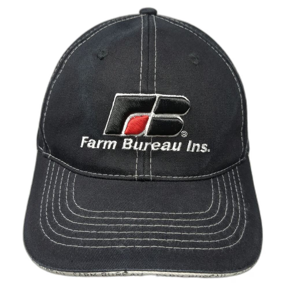Buck's Bags Farm Bureau Insurance Idaho Baseball Cap Black OSFM Strapback Hat